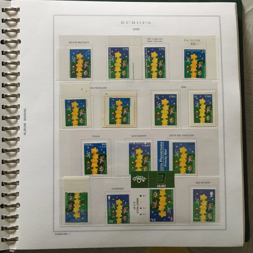 Europa  歐洲郵電管理委員會  - 漂亮的2000年至2009年欧洲CEPT新邮票收藏 #3.2