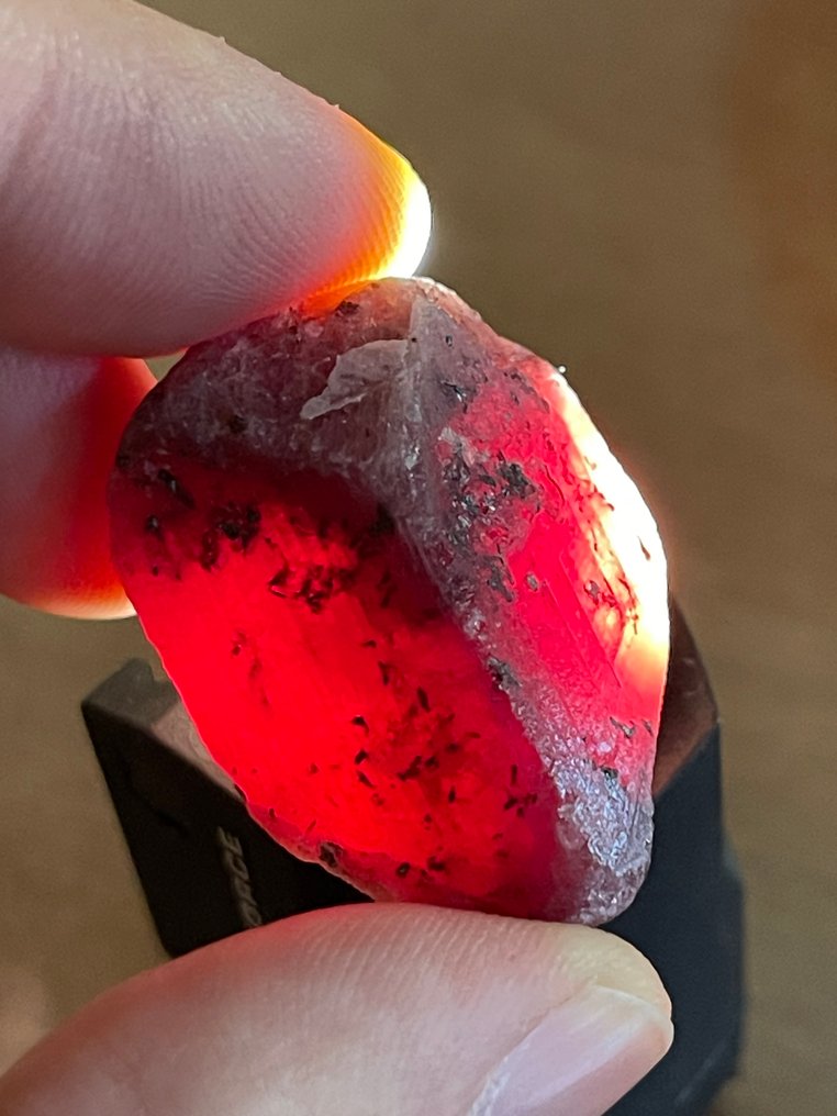 红宝石 真正的宝石!令人惊叹的139.7克拉莫桑比克巨大血红宝石。宏伟的水晶。天然,100%特别。 - 高度: 35 mm - 宽度: 26 mm- 27.9 g #4.3