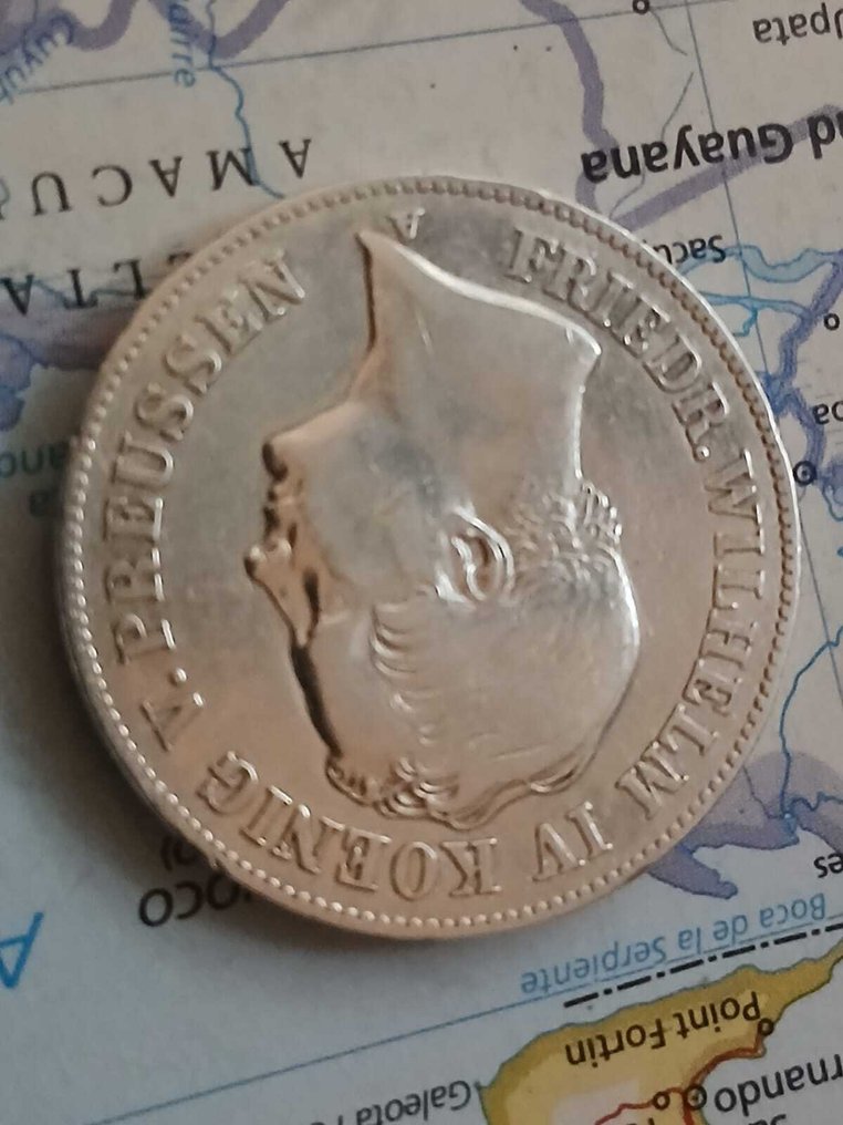 Alemanha, Prússia Wilhelm IV. Thaler (taler) 1849 (Sem preço de reserva) #2.1