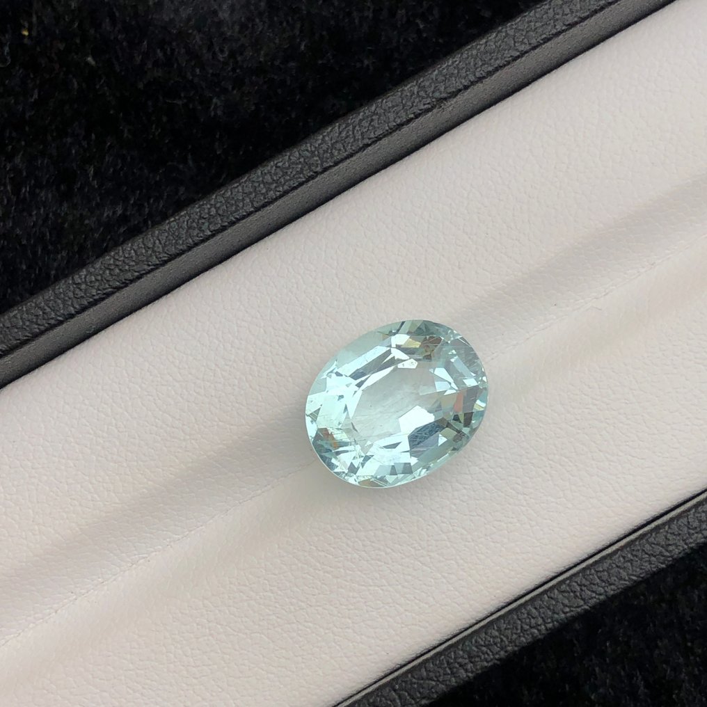 没有保留价 - 1 pcs  蓝色, 绿色 海蓝宝石  - 8.30 ct - 国际宝石研究院（IGI） #2.1