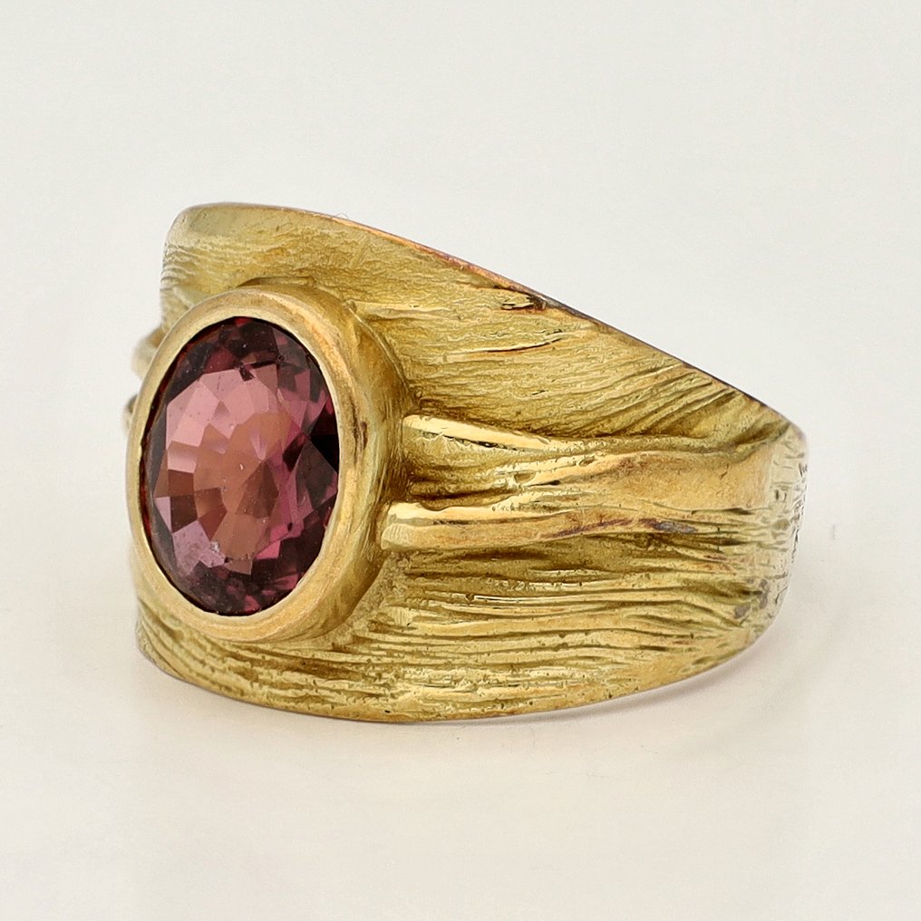 Gyűrű - 18 kt. Sárga arany - 1.65ct. tw. Gránát #1.0