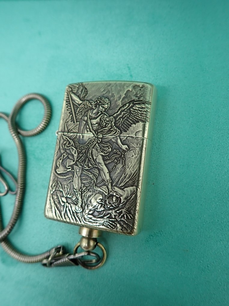 Zippo - Zippo Custom - Archangel Michael - No Reserve Price - Lighter - Brass #4.3