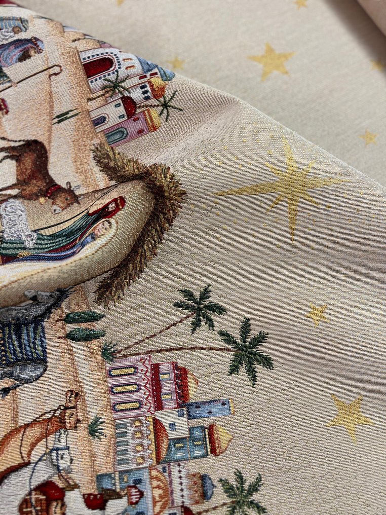 Beautiful Christmas tablecloth with the Nativity of Bethlehem - Tablecloth - 250 cm - 130 cm #3.2