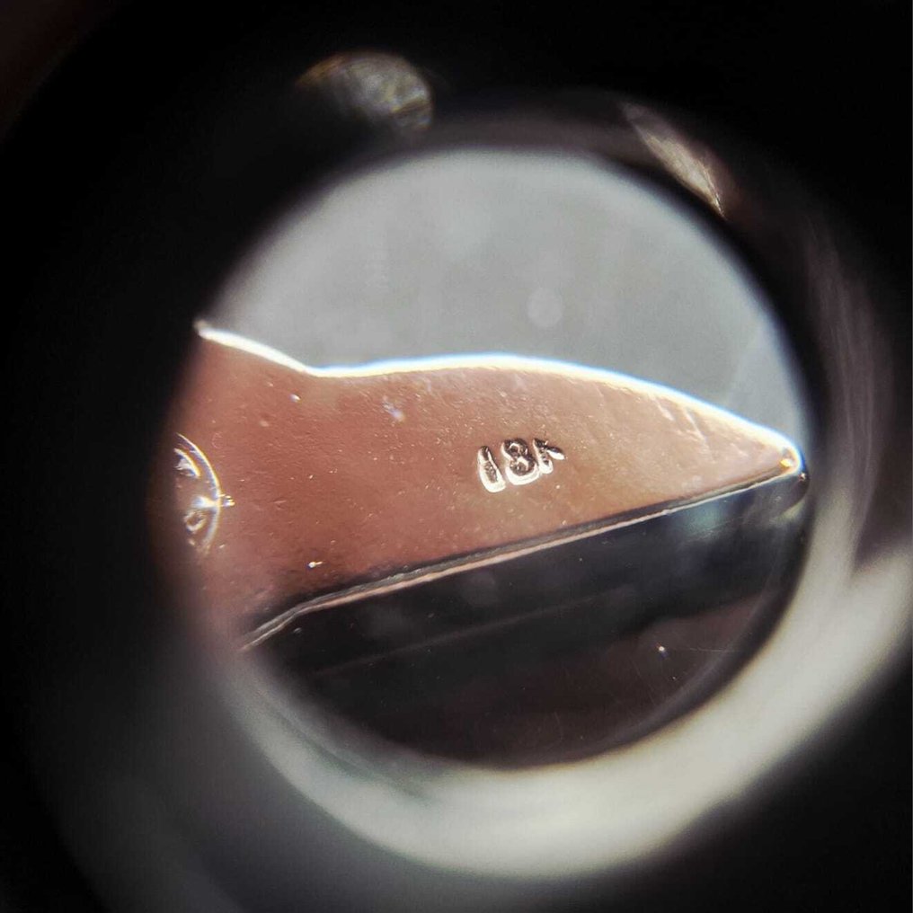 Oro alb laminat (18k). - Broșă - Bentley. #1.0