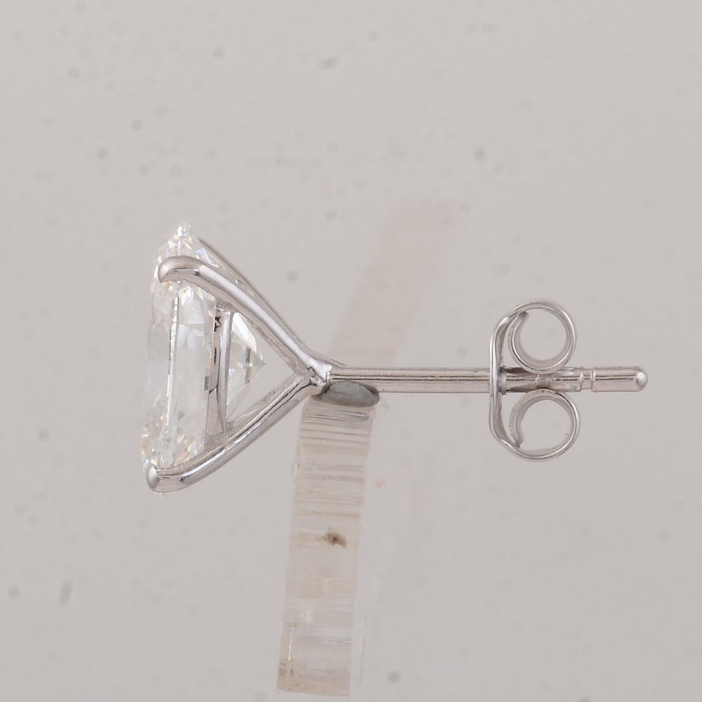 没有保留价 - 耳环 - 14K包金 白金 - 3.03ct. tw. 钻石 (实验室培育) - 钻石 #3.2