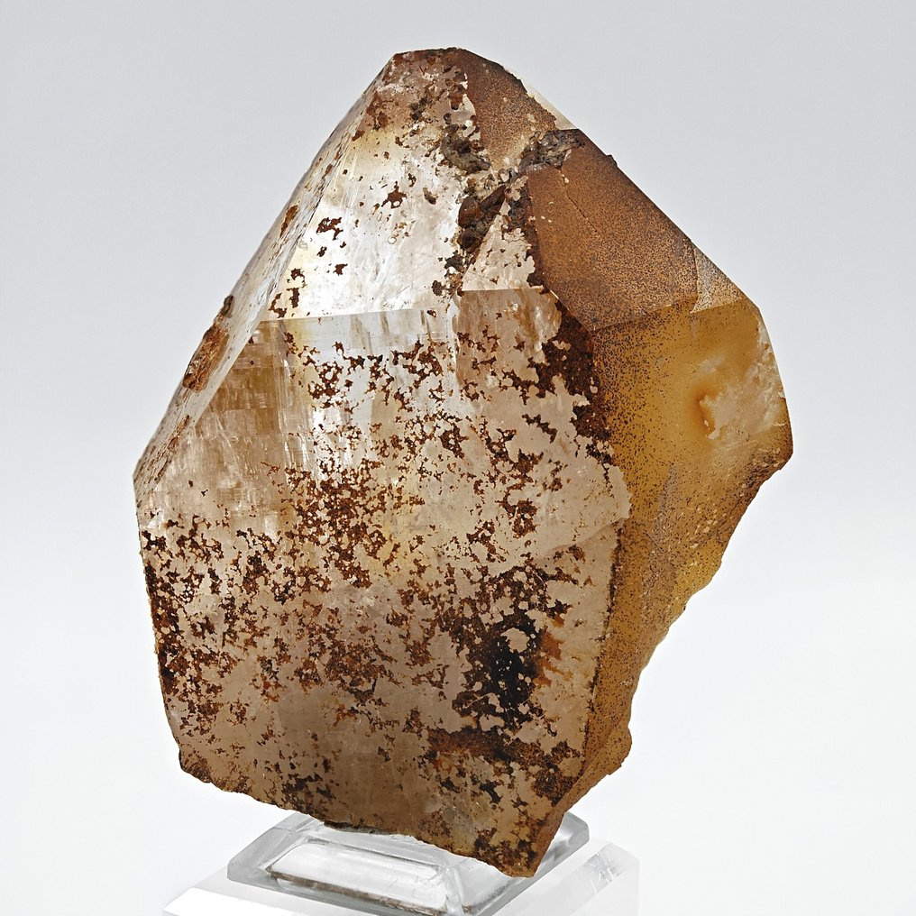 Swiss quartz with orange limonite, Alpino. Crystals on matrix - Height: 89 mm - Width: 75 mm- 218 g #2.1