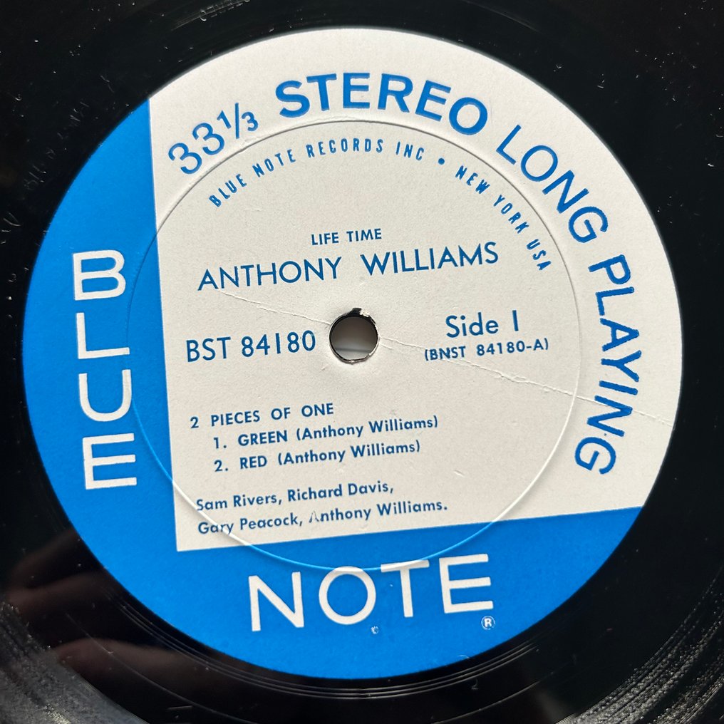 Anthony Williams (with Herbie Hancock & more!) - Life Time (1st stereo pressing!) - Vinylplate singel - 1st Stereo pressing - 1964 #3.2