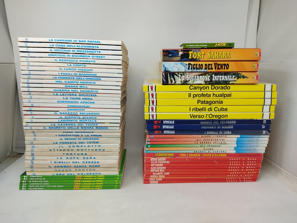 Lotto west 68x - Zagor presenta Cico 1/6 + 9x i protagonisti del west + 34x Tex + altro - 68 Fumetti - Flere udgaver #1.0