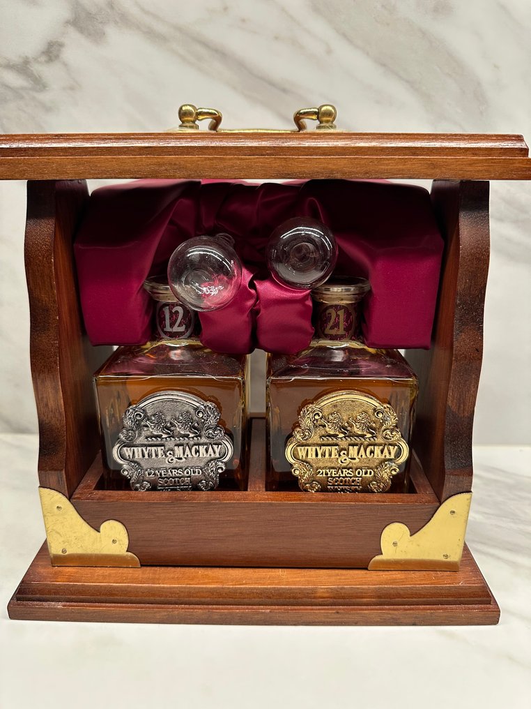 Whyte & Mackay 12 years old & 21 years old - b. 1980-luku - 300cl - 2 pullojen #1.0