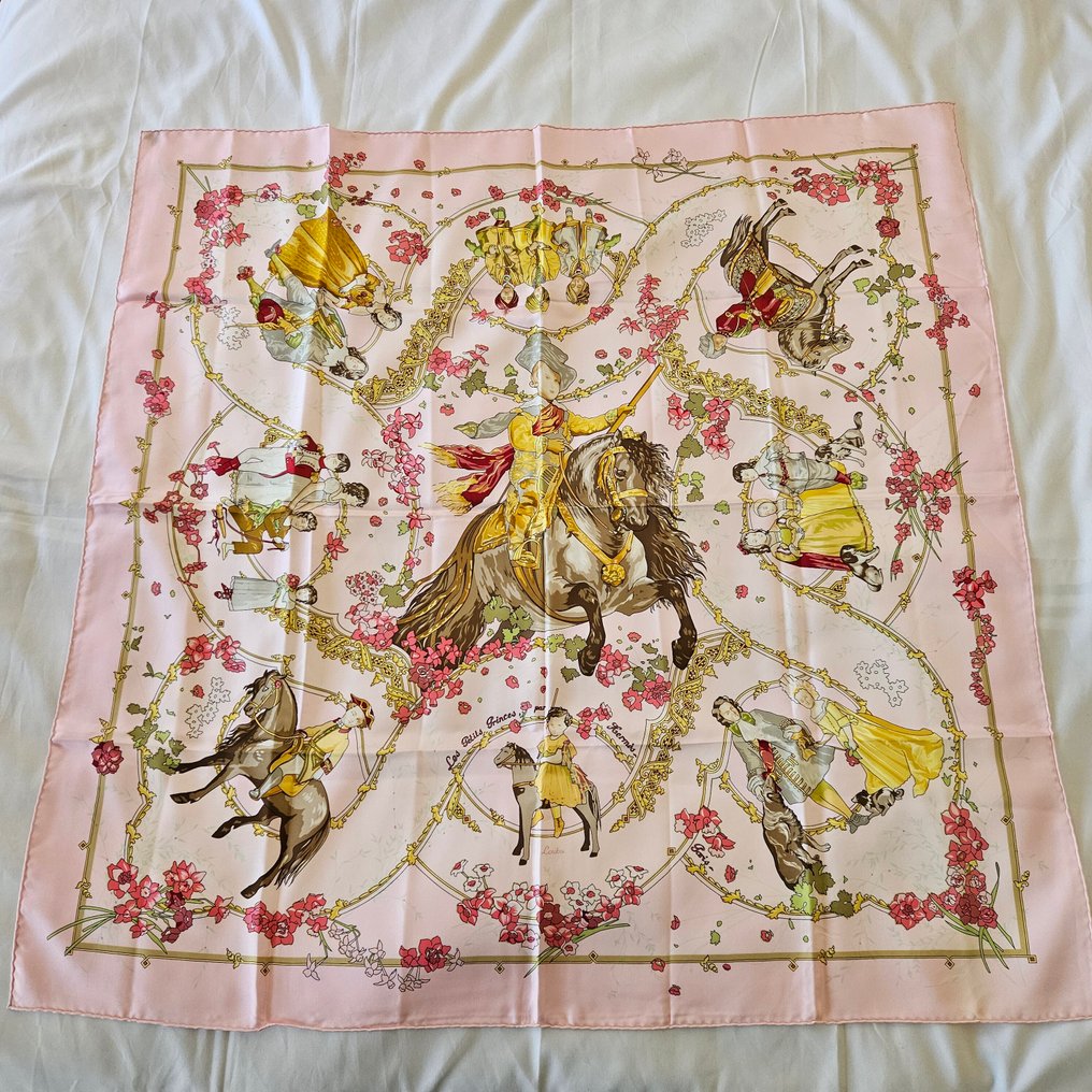 Hermès - Les petits princes - 印图开司米围巾 #1.0