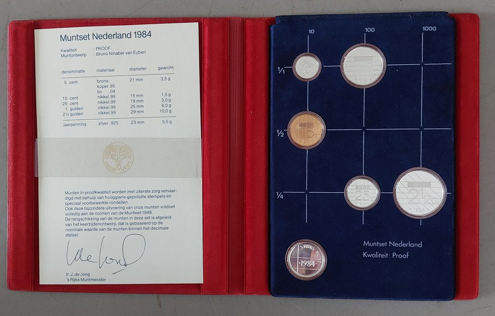 荷兰. Proof muntsets 1983 t/m 2001  (没有保留价) #1.0