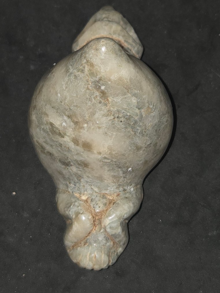 Πολιτισμός των Τάϊνο στις μικρές και μεγάλες Αντίλλες της Καραϊβικής. πέτρα Το σύμβολο Zémi trigonolite ως μητρικό σύμβολο. - 12 cm #4.3