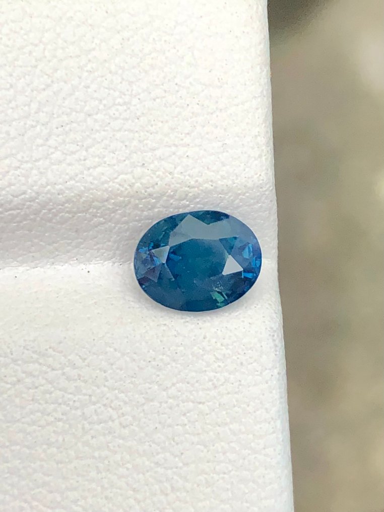 Fără preț de rezervă Albastru Safir  - 1.57 ct - Asociația internațională de pietre prețioase colorate (ICA GemLab) - Safir albastru natural #4.3