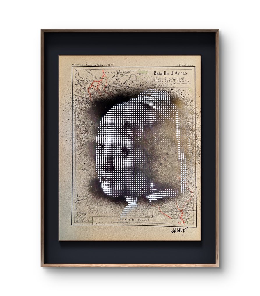 Wawapod (1991) - Jeune fille à la perle sur carte ancienne #2.1