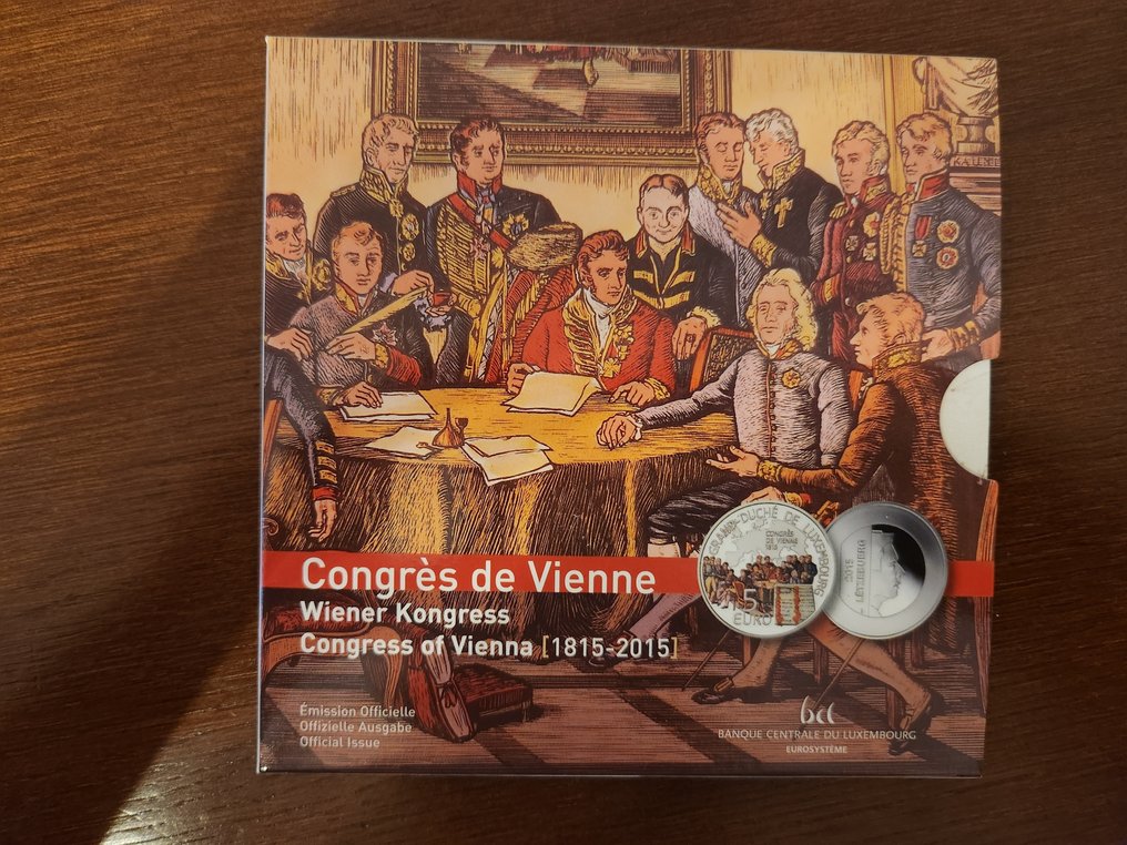 卢森堡. 5 Euro 2015 "Congrès de Vienne" Proof (没有保留价) #2.1