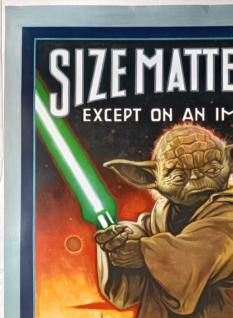 David McMacken - Star Wars Episode II: Attack of the Clones - RARE !! 2002 US Original Yoda IMAX Special Edition Theatre Poster - Double Sided - MINT #3.2