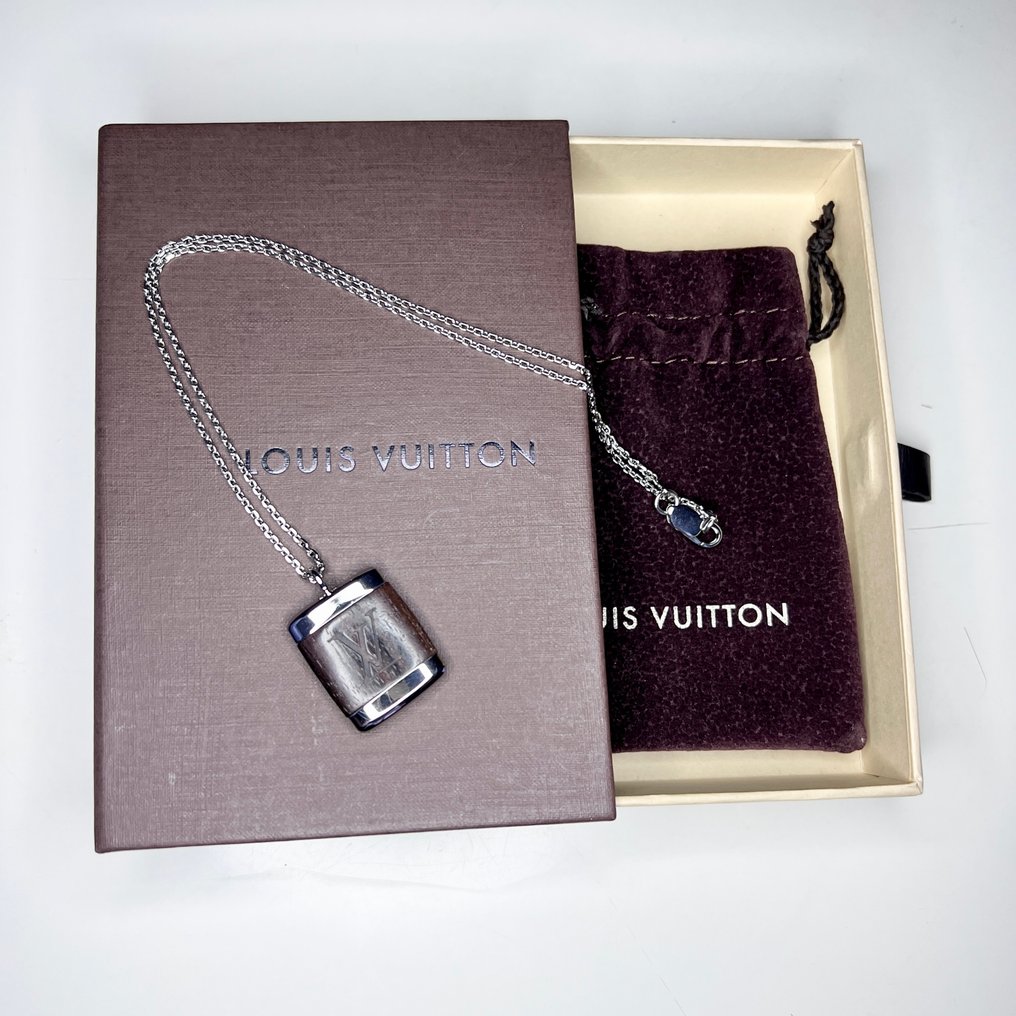 No Reserve Price - Louis Vuitton - Necklace Steel, Wood - Metal/Wood Necklace M6537 #1.0