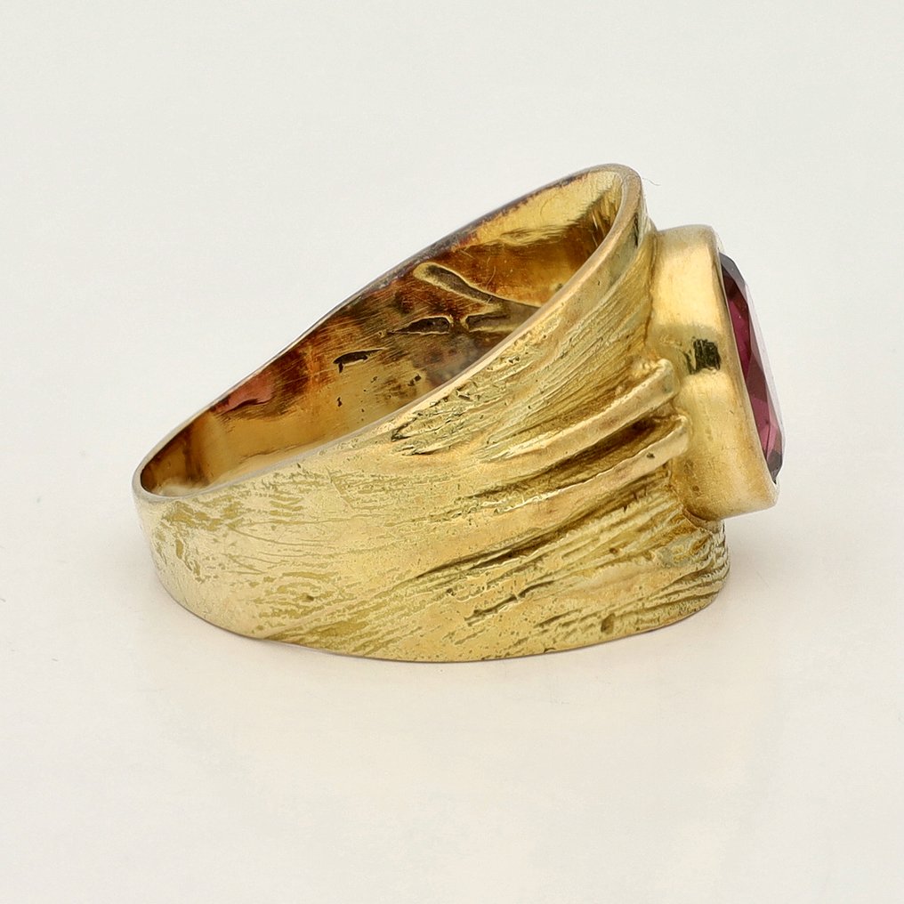 Gyűrű - 18 kt. Sárga arany - 1.65ct. tw. Gránát #4.3