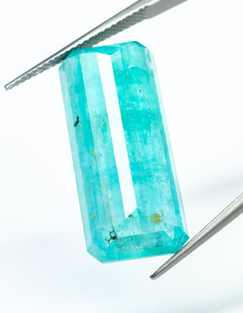 χωρίς τιμή ασφαλείας Σμαράγδι  - 22.93 ct - Bellerophon Gemlab - Μπλε-πράσινο (Νιγηρία) #3.2