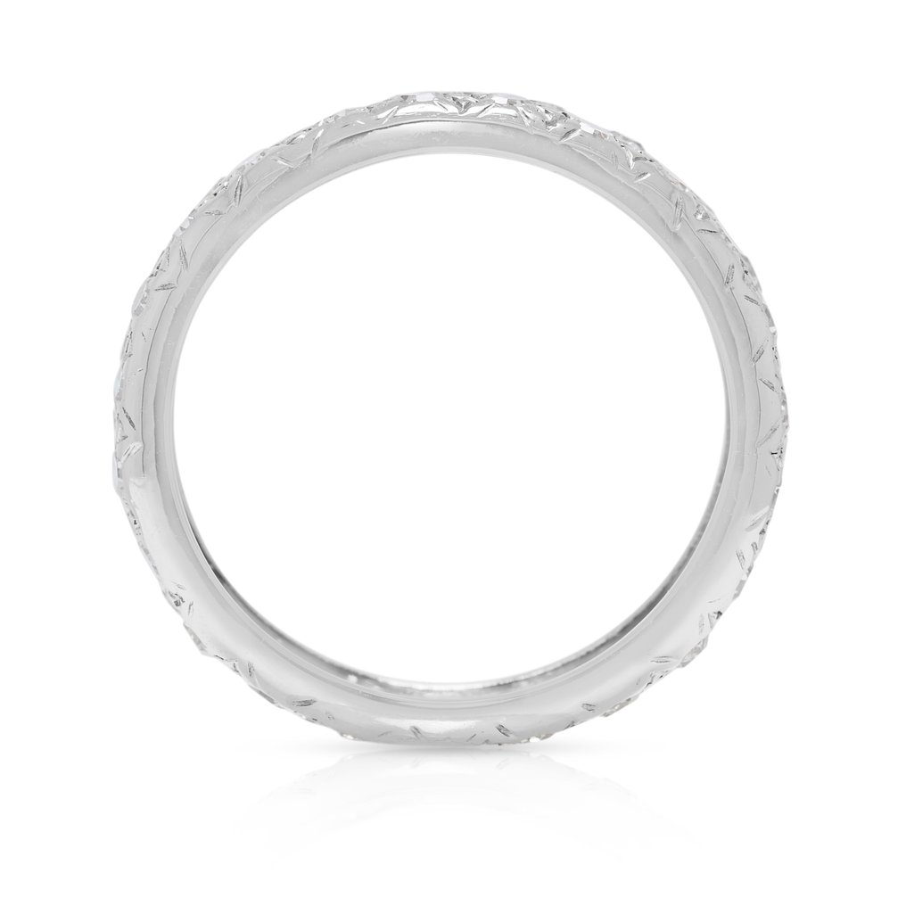 Sormus - 18 kt. Valkokulta - 0.48ct. tw. Timantti (Luonnollinen) - Vintage Old Cut Diamond #4.3