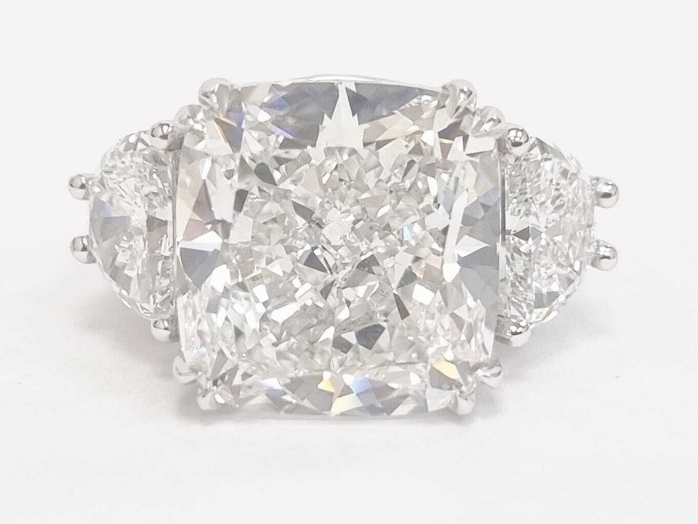 Βραδινό δαχτυλίδι - 14 καράτια Λευκός χρυσός -  17.64ct. tw. Διαμάντι (Εργαστηριακής καλλιέργειας) - Διαμάντι #4.3