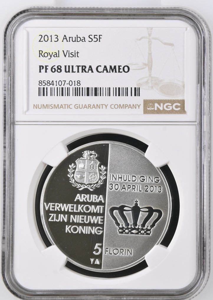 阿魯巴. 5 Florin 2013 PF Commemorative  (沒有保留價) #1.0
