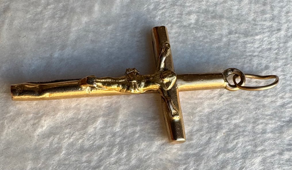 Ingen mindstepris - Kors vedhæng - 19,2 kt. Gulguld #2.1