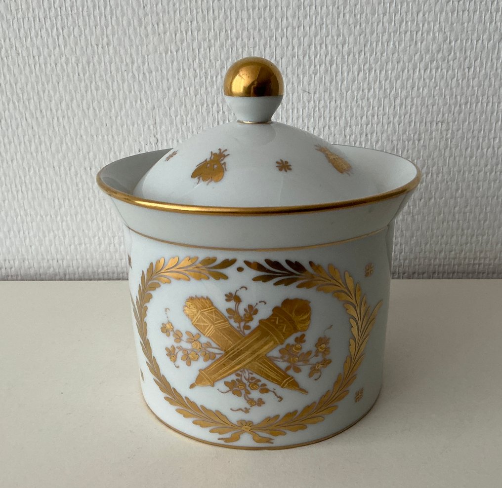 Limoges - Halga - Vaso con coperchio - Porcellana - Apothekerspot #1.0