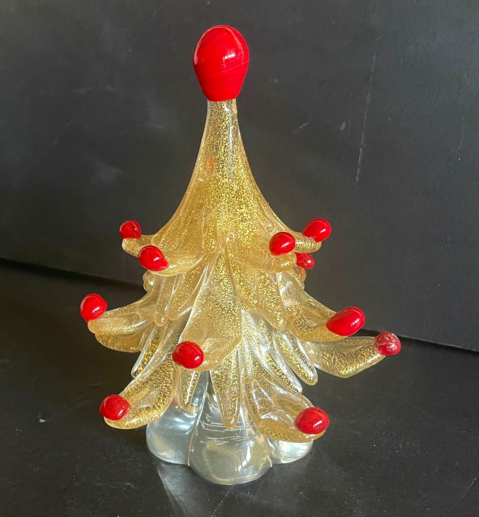 Archimede Seguso - Christmas figurine Archimede Seguso / Murano - 24kt gold #1.0