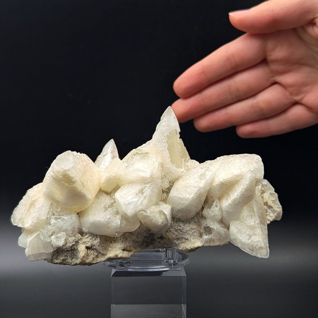 MATRIOSKA de CALCITA com GUSSETO ESQUELETAL, Cristais Grandes, Sardenha Cristais sob matriz - Altura: 151 mm - Largura: 76 mm- 489 g #1.0