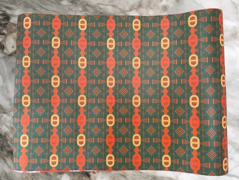 Hermès - Coffret original avec 6 feuilles de papier cadeau & 40 autocollants – Édition premium - Ékszerdoboz #3.2