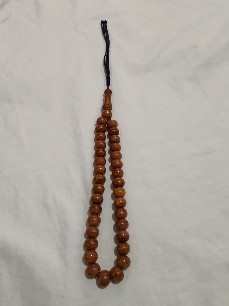  Ροζάριο - Κεχριμπάρι - 1970-1980 - Σπάνια Κομποσκοίνια Προσευχής  #1.0