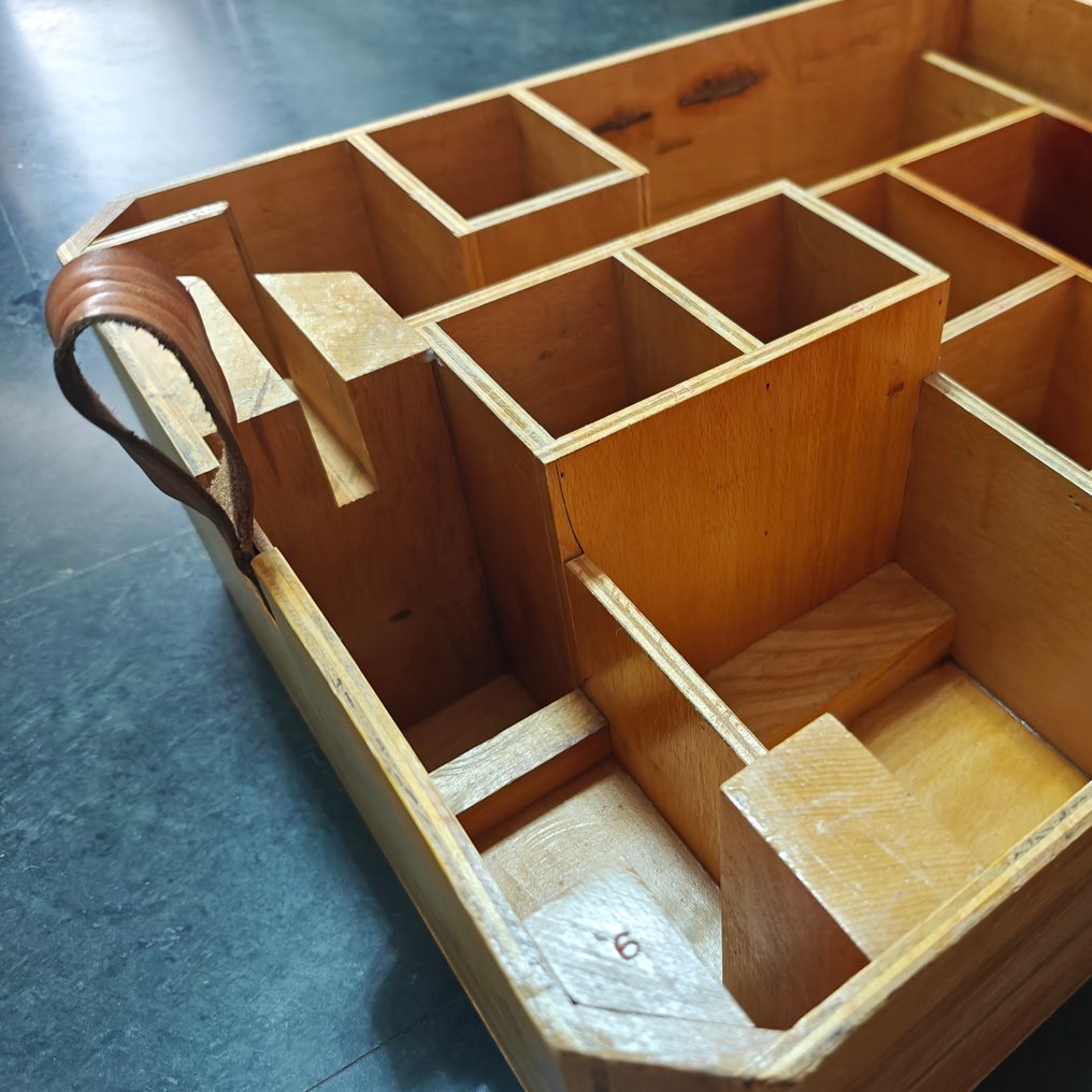 Vitrinekast - Hout, Multiplex, Leder #1.0