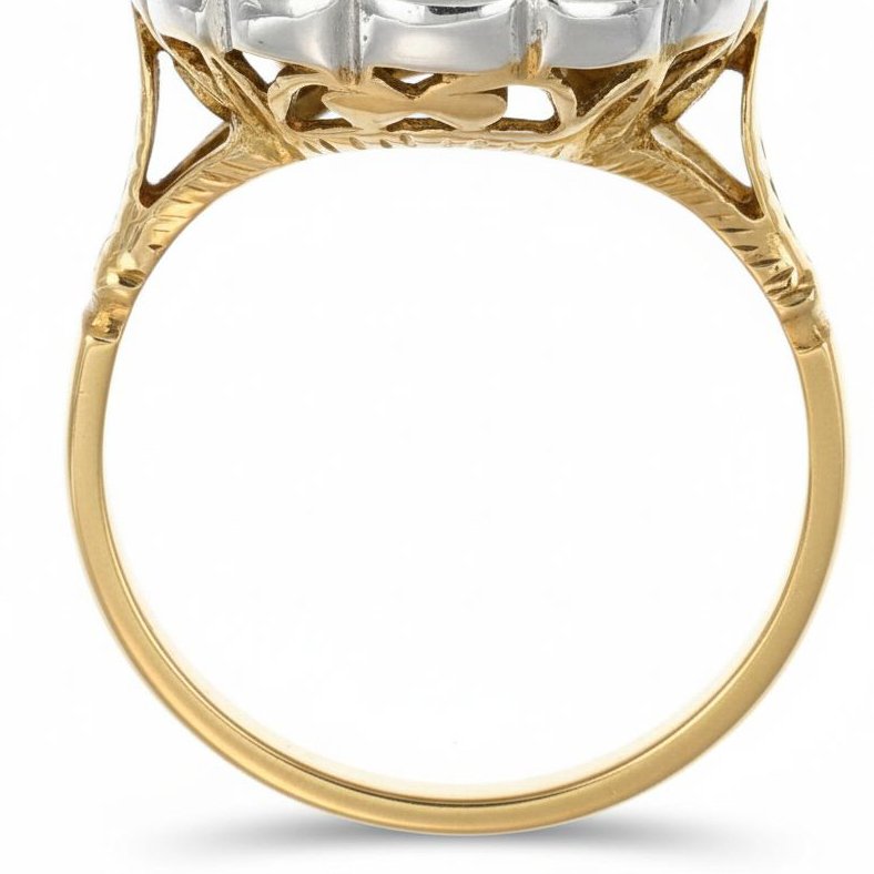 戒指 - 18 克拉 黃金, 銀 - 2.04ct. tw. 藍寶石 - 鉆石 #4.3