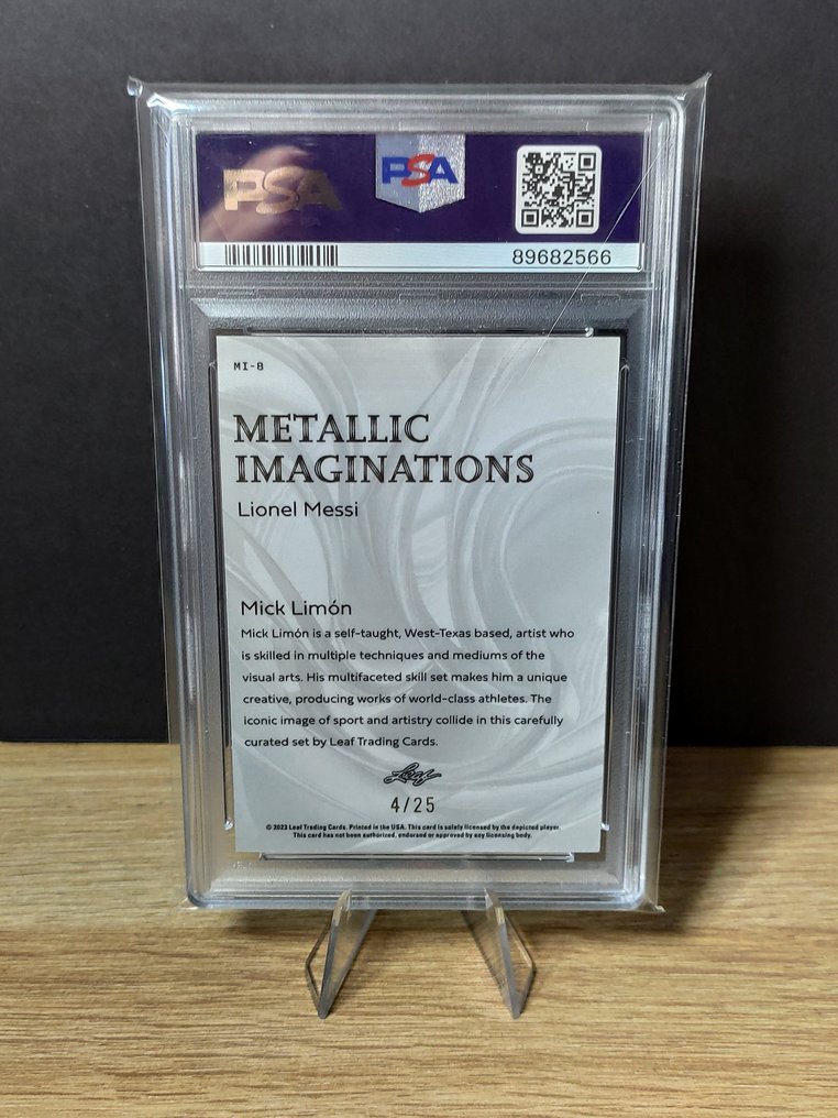 2023 Leaf Metallic Imaginations - Lionel Messi 4/25 - PSA 9 Graded card #1.0