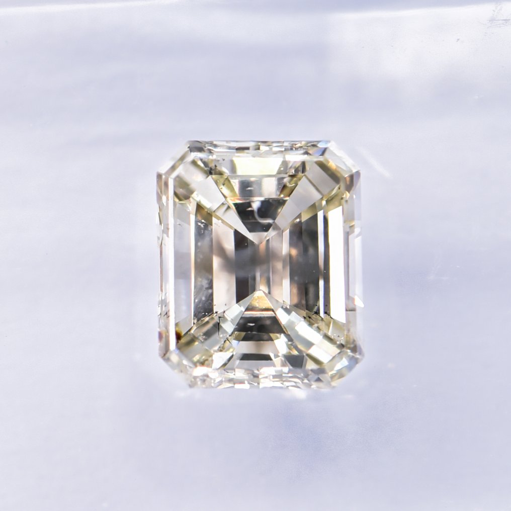 χωρίς τιμή ασφαλείας - 1 pcs Διαμάντι  (Φυσικού χρώματος)  - 1.13 ct - Σμαράγδι - Fancy Πρασινωπό, Γκριζωπό Κίτρινο - SI1 - International Gemological Institute (IGI) - VG VG #1.0