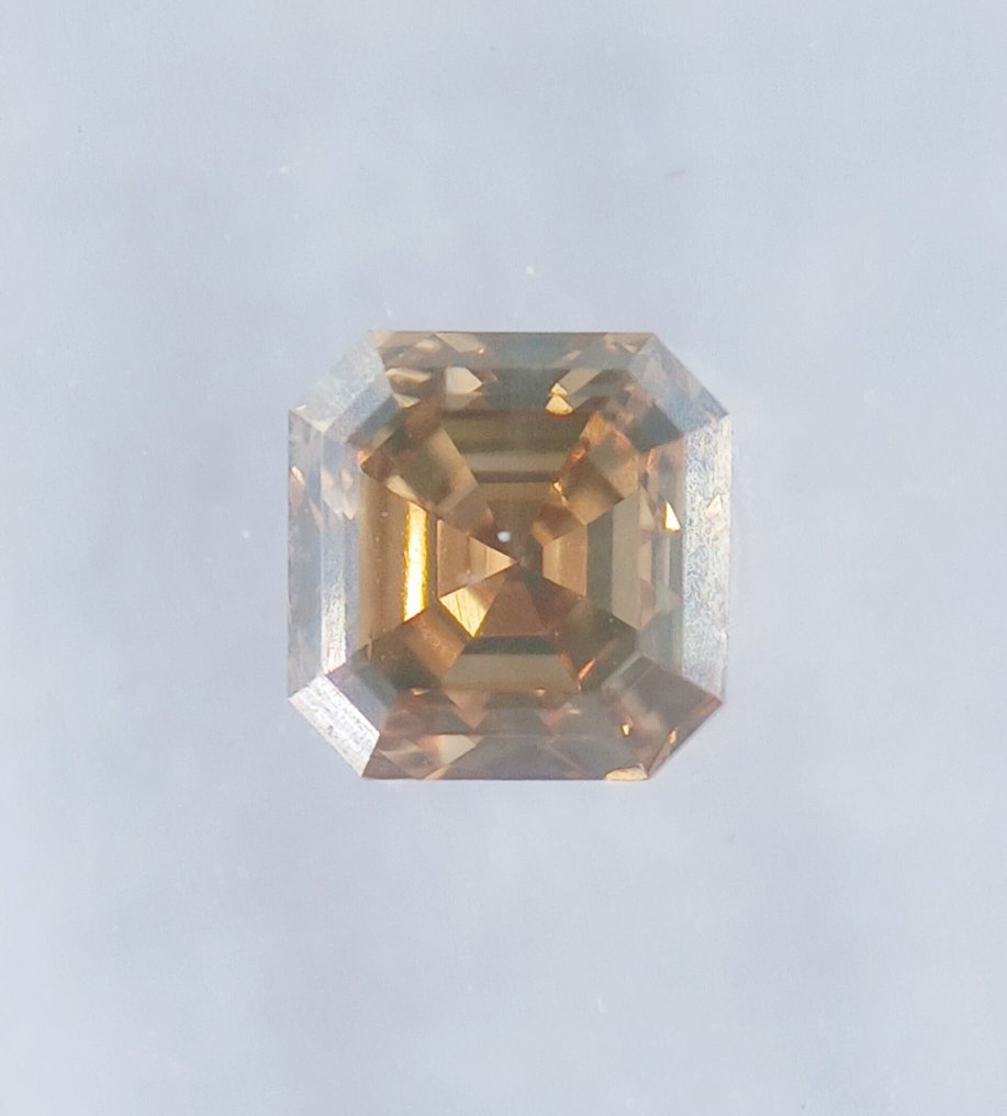 没有保留价 - 1 pcs 钻石  (天然色彩的)  - 0.31 ct - 祖母绿 - Fancy 稍帶棕色的, 稍帶黄色的, 橙色 - VS1 轻微内含一级 - 国际宝石研究院（IGI） #4.3
