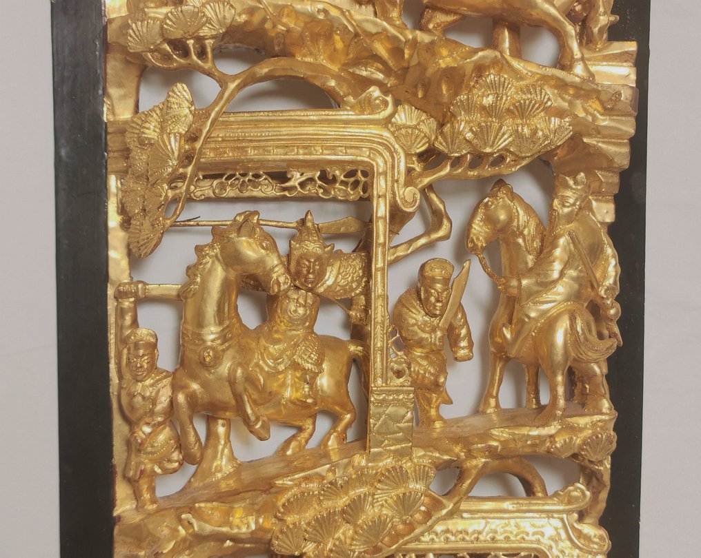 Houtsnijwerk paneel - 木 - 中国  (没有保留价) #3.2