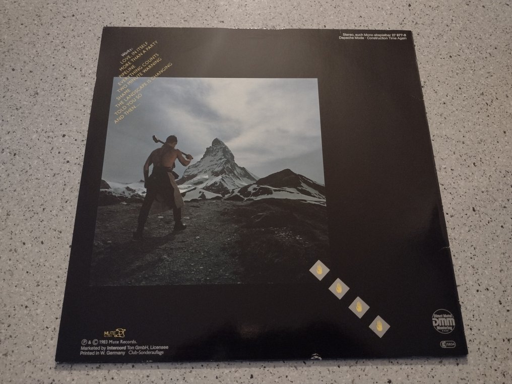 Depeche Mode - Construction time again - Δίσκος βινυλίου - 1983 #1.0