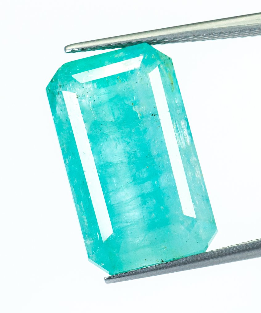 χωρίς τιμή ασφαλείας Σμαράγδι  - 16.22 ct - Bellerophon Gemlab - Μπλε-πράσινο (Νιγηρία) #1.0