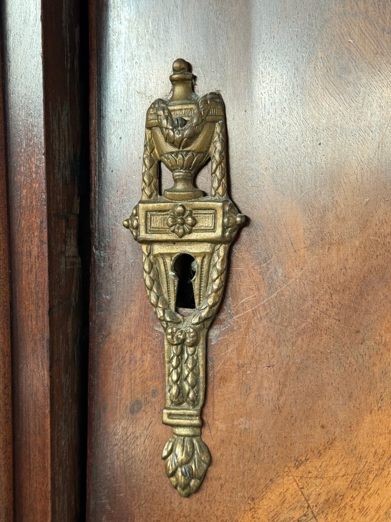 Rulletop skrivebord - Top bureau, skrivekabinet - Egetræ, Mahogni - fransk polering #4.3