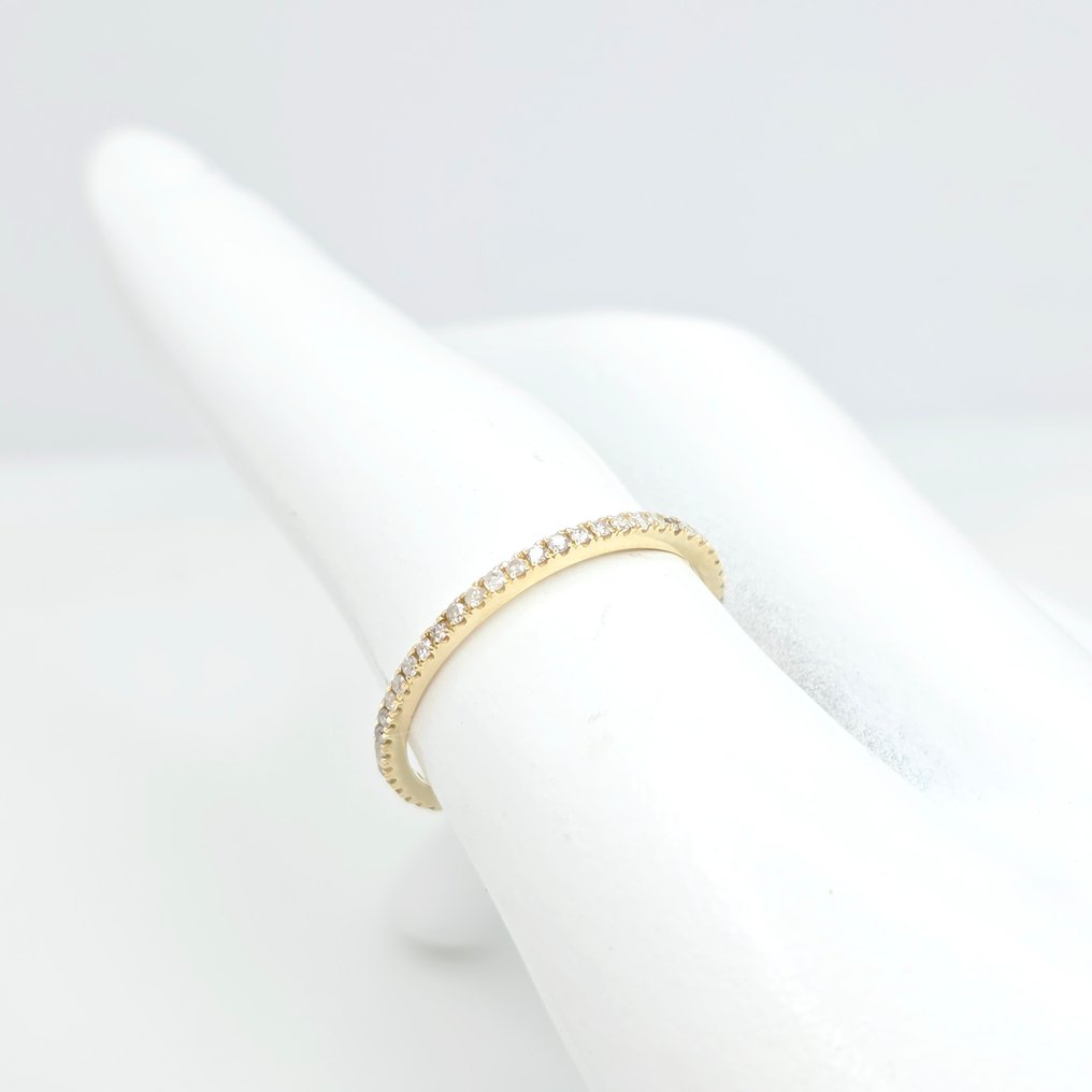 Nincs minimálár - Gyűrű - 14 kt. Sárga arany -  0.27ct. tw. Gyémánt (Természetes)  #2.1