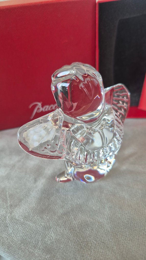 Baccarat - Statuetta in miniatura - Baccarat – Ange en Cristal Clair – Signé, Avec Boîte et Certificat – État Neuf - Cristallo #1.0