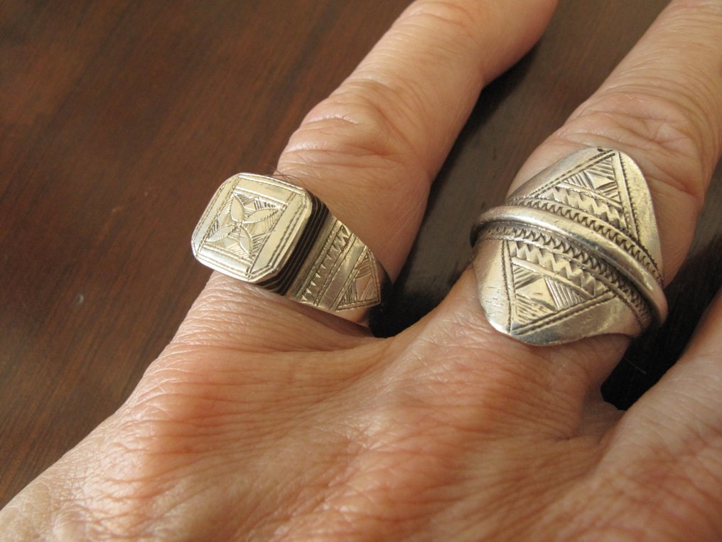 Argento - Anello - (x2) Touareg Niger #3.2