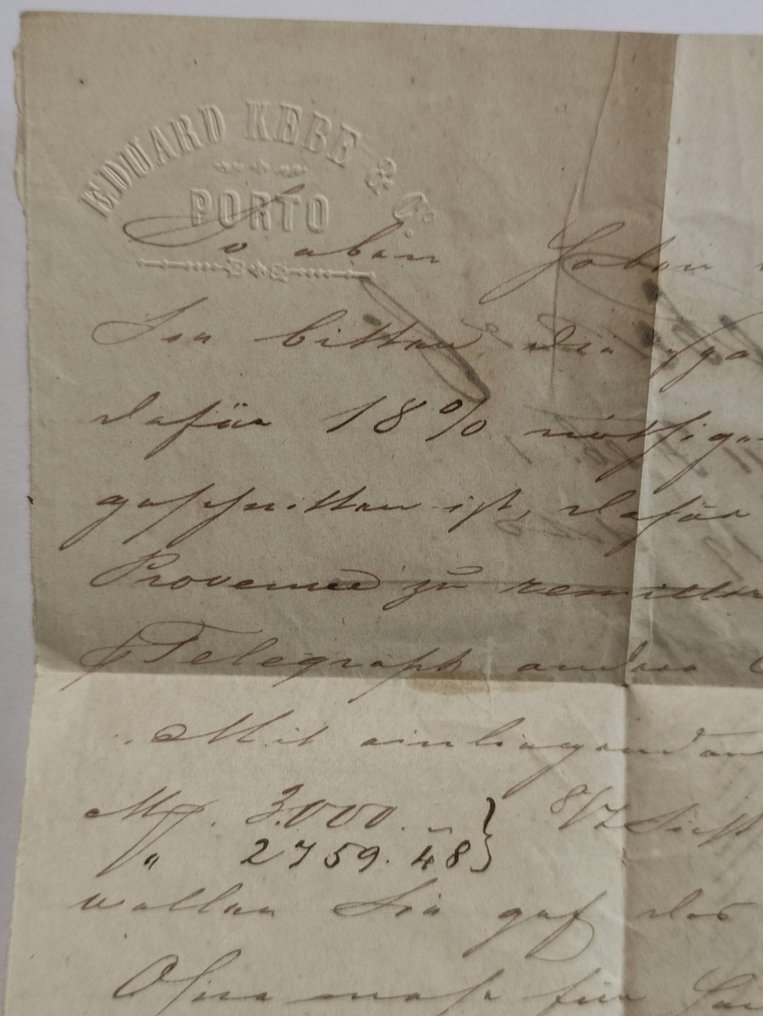 Portugal - Document - Portuguese Monarchy Historic Documents:  Lot with 2 covers with stamp and postmark - 1876 #4.3