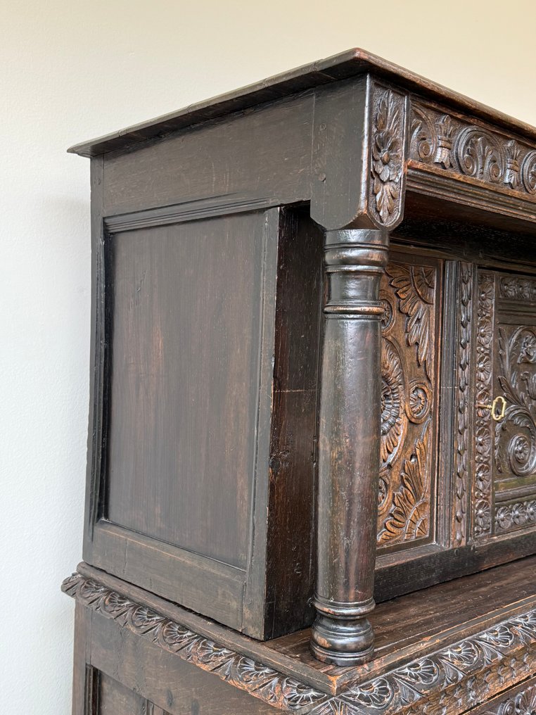 Armadietto - Quercia - Cassetto per il pane in quercia con ricchezza. #3.2