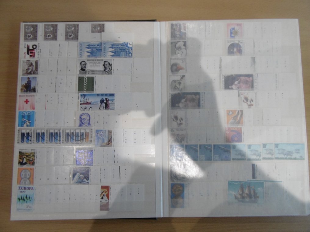 Belgien - Stor og værdifuld samling af pladeserier - oftest komplette sæt - sjældent tilbudt. #3.2