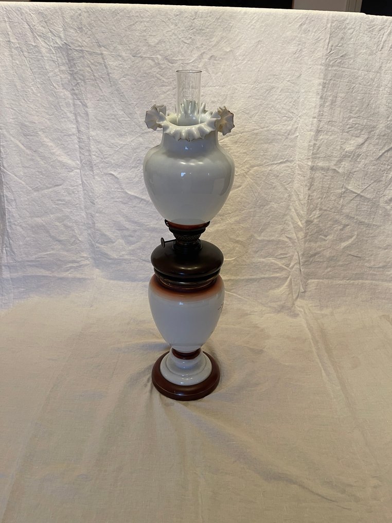 台灯 - 瓷, 玻璃 - 煤油灯 #1.0