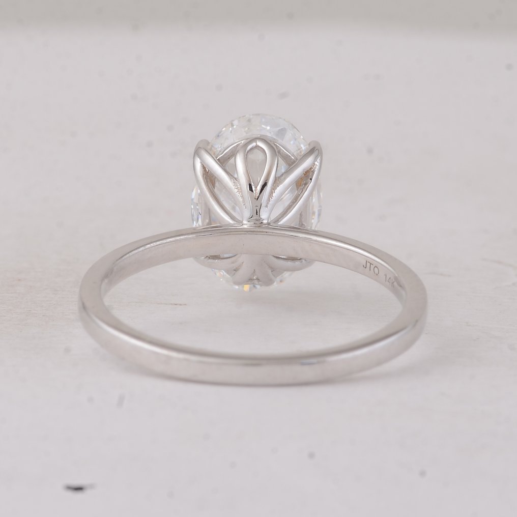 Nincs minimálár - Gyűrű - 14 kt. Fehér arany - 2.56ct. tw. Gyémánt (Laboratóriumban előállított) - Gyémánt #3.2