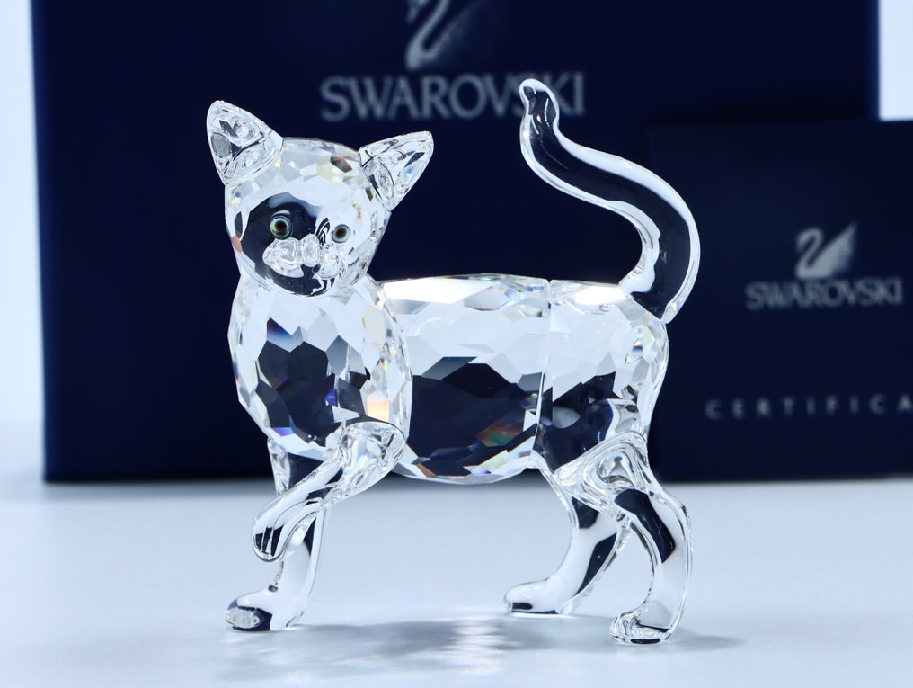 Statuetta - Swarovski - Moeder Poes (Boxed + certificate) - Cristallo #1.0